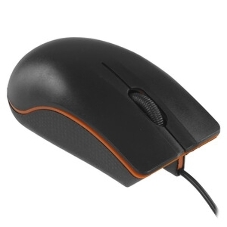 Мышь проводная Qumo Practic Office M90 черный, 1000 dpi, USB, кнопки - 3