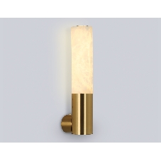 Настенный светильник Ambrella light LH53688 BS/WH латунь/белый 6W 3000K 85*60*300