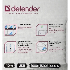 Комплект клавиатура+мышь Defender Skyline 895 беспроводной, USB, 2000 DPI, белый