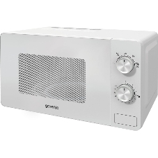 Микроволновая печь Gorenje MO20E1W2 белый, 20 л, 800 Вт, переключатели - поворотный механизм
