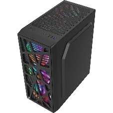Корпус Formula Mana AR V2 Black, Midi-Tower, чёрный, 3 x 120 мм