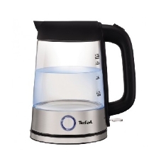 Электрочайник Tefal KI750D30 серебристый, 1.7 л, 2400 Вт, скрытый нагревательный элемент