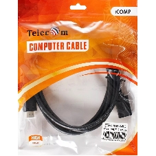 Кабель удлинительный HDMI-19M---HDMI-19F ver 2.0, 2m, TELECOM TCG235MF-2M