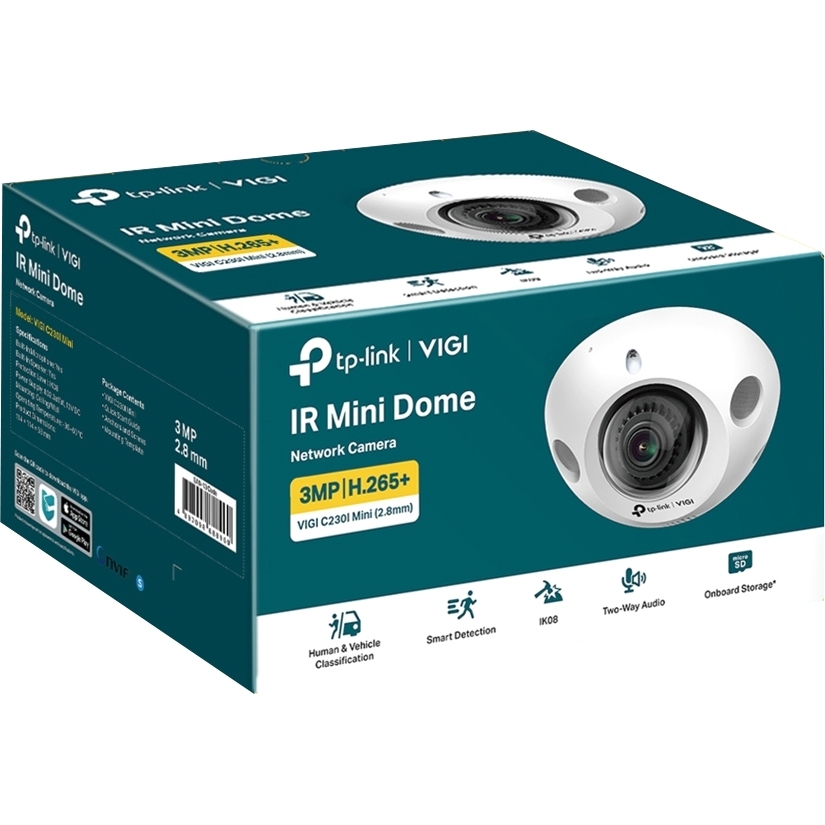 Компактная купольная IP-камера VIGI C230I Mini(2.8мм) 3 Мп