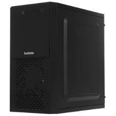 Компьютерный корпус Minitower ExeGate mEVO-7807-NPX400 (mATX, БП 400NPX 12см, 1хUSB+1хUSB 3.0, черный 1x12см с RGb подсветкой)