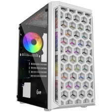 Корпус PowerCase Mistral Micro Z3W Mesh LED, Micro-Tower, белый