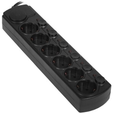 Сетевой фильтр Ippon BK-6-EU-5-10-B 5 м, 6 розеток, черный, коробка