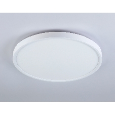 Потолочный светодиодный светильник Ambrella light FZ3001 WH белый IP44 24W+10W 6400+6400К D300*40 (Без ПДУ)