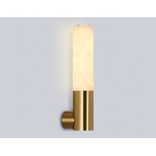 Настенный светильник Ambrella light LH53688 BS/WH латунь/белый 6W 3000K 85*60*300