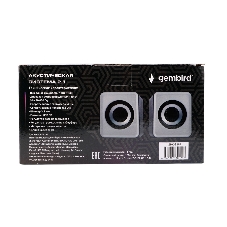 Акустическая система 2.1 Gembird, 11Вт, пластик, рег.громкости и баса, белый