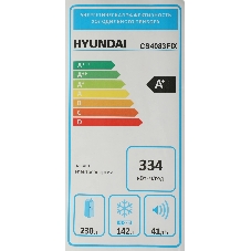 Холодильник Hyundai CS4083FIX 2-хкамерн. нержавеющая сталь (двухкамерный)