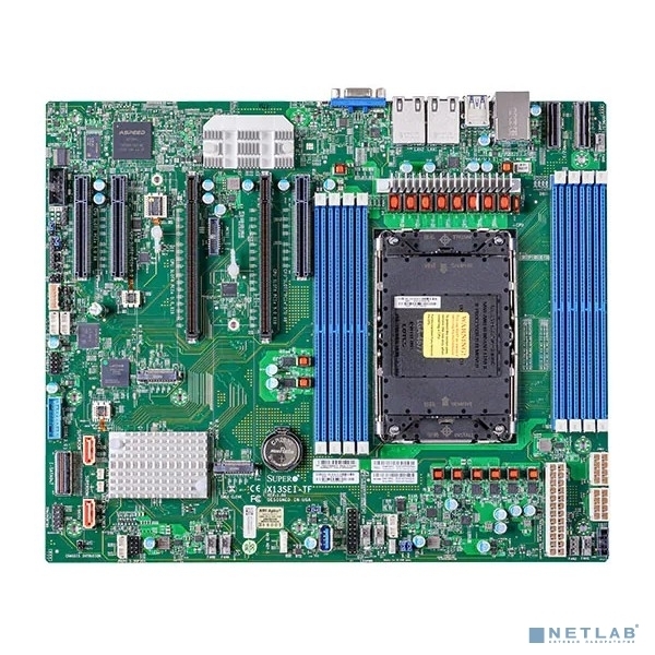 Материнская плата Supermicro MBD-X13SEI-TF-B 1xLGA-4677,Intel Xeon SP gen 4, Intel C741, 8x DDR5 4800/4400/4000 MHz. 2x10Gbe Base-T X550+1xMgmt LAN, 10xSATA3, 2xSATA-DOM, 4xUSB 3.2, 2xPCI-Ex16+3xPCI-E x8+2xMCIO x8, 2x