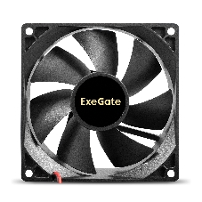 Вентилятор 12В DC ExeGate EX09225H2P (92x92x25 мм, Hydraulic bearing (гидродинамический), 2pin, 2100RPM, 25dBA)