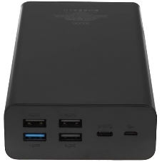 Портативный аккумулятор Perfeo Powerbank MOUNTAINS 30000 mAh/LED дисплей/PD + QC 3.0/Type-C/4 USB/Выход: 3A, max 22.5W White (PF_D0162)