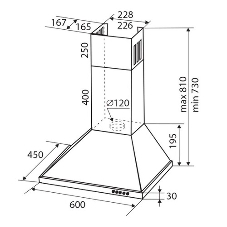 Вытяжка каминная Zigmund & Shtain K 139.6 W белый, 60 см, 500 куб. м/ч, 68 дБ