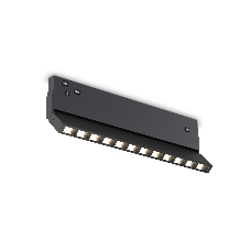 Трековый светильник GL2360 BK черный IP20 10W 3CCT 3000-6400K 48V 200*10*73