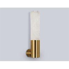 Настенный светильник Ambrella light LH53688 BS/WH латунь/белый 6W 3000K 85*60*300