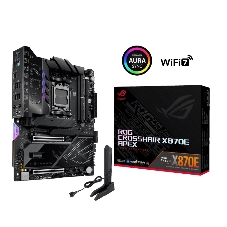 Материнская плата ASUS ROG CROSSHAIR X870E APEX, AM5, AMD X870E, 2xDDR5, 4xSATA, 5xM.2, 1xPCIe 5.0 x16, 1x5Gb LAN, USB Type-C, Wi-Fi 7, Bluetooth, 2x3.5 мм, 7.1, ATX