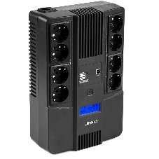 Источник бесперебойного питания Бастион SKAT-UPS 800-AID-IN-1x9-8 ИБП 220В 480Вт, LCD, АКБ 1x 9А·ч, line interactive, мод.синус, 8хSchuko,2xUS (8933)