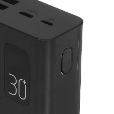 Портативный аккумулятор Perfeo Powerbank MOUNTAINS 30000 mAh/LED дисплей/PD + QC 3.0/Type-C/4 USB/Выход: 3A, max 22.5W White (PF_D0162)