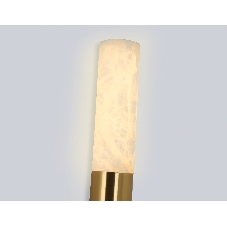 Настенный светильник Ambrella light LH53688 BS/WH латунь/белый 6W 3000K 85*60*300
