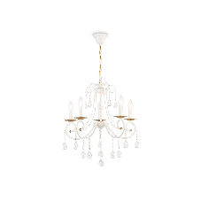 Светильник Ambrella light TR4916/5 WH/GD белый/золото E14/5 max 40W D550*860