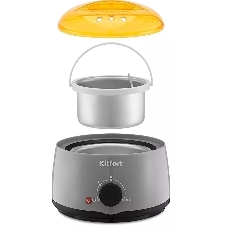 Воскоплав Kitfort КТ-3148 для тела 500мл 1предм. 100Вт серый/оранжевый