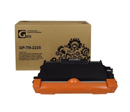 Картридж GalaPrint GP-TN-2235 для принтеров Brother DCP-7060/DCP-7060DR/DCP-7065/DCP-7065DNR/DCP-7070/DCP-7070DWR/HL-2240/HL-2240DR/HL-2250/HL-2250DNR/MFC-7360NR/MFC-7360/MFC-7860/FAX-2845/FAX-2940/HL-2200/HL-2230/HL-2270 1200 копий