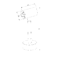 Декоративная гибкая стойка без питания (черный) 85193/00 Module System