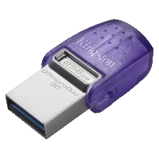 Флешка USB Kingston DataTraveler microDuo 3C (DTDUO3CG3/256GB), 256Gb, USB 3.2 Gen 1/Type-C, R/W 200/15, фиолетовый