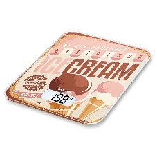 Весы кухонные Beurer KS19 Ice Cream макс. вес: 5 кг, рисунок
