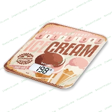 Весы кухонные Beurer KS19 Ice Cream макс. вес: 5 кг, рисунок