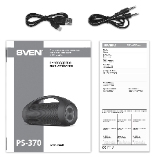 Акустическая система SVEN 370 2.0 черные (2x2W, USB, RGb подсветка)