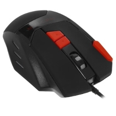 Мышь проводная Qumo Predator M80 черный, 3200 dpi, USB, кнопки - 8