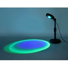 Атмосферная светодиодная настольная лампа Ambrella light DE8385 BK черный LED RGB 3W (ПДУ RGB)