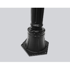 Светильник Ambrella light ST2037 BK/CL черный/прозрачный IP54 E27 max 40W D150*1100