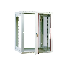 Шкаф настенный ЦМО ШРН-М-12.500 12U 600x520мм пер.дв.стекл съемные бок.пан. 50кг серый