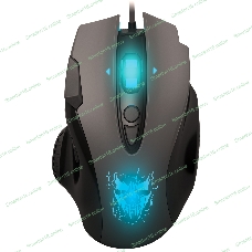 Мышь проводная Qumo Devastator M12 серый, 3200 dpi, USB, кнопки - 8