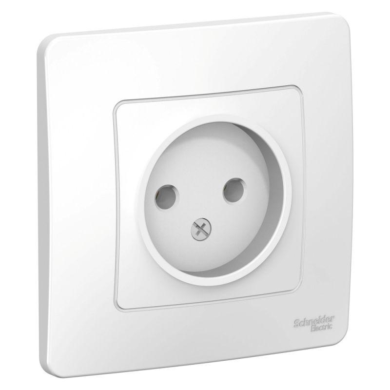 Розетка СП Blanca 16А 250В без шторок без заземл. бел. SchE BLNRS000011