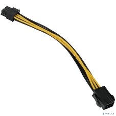 Кабель питания PCIe Cablexpert CC-PSU-68-20CM, PCIe 6pin(M)/PCIe 8pin(F), 20 см, пакет