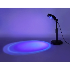 Атмосферная светодиодная настольная лампа Ambrella light DE8385 BK черный LED RGB 3W (ПДУ RGB)