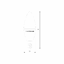 BLE2779 / Умная лампа Свеча  LED C37 Е14 7W 3300К-6500К CCT+DIM