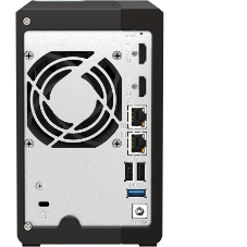 SMB QNAP TS-253E-8G NAS, 2-tray w/o HDD. 2xHDMI-port. 4-core Celeron J6412 2-2.6 GHz, 8Gb DDR, 2x2.5Gb LAN, 2 x M.2 2280 PCIe Gen 3 x2, 2x USB 3.2 Gen 2 (10Gbps) Port, 2x USB 2.0 port
