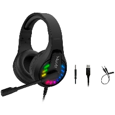 Гарнитура Bloody G230P чёрный, проводная, USB, подсветка
