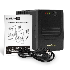 Источник бесперебойного питания ExeGate Power NB-450.LED.AVR.4C13 (450VA/270W, LED, AVR, 4*C13, батарея 12V 4.5Ah, Black)