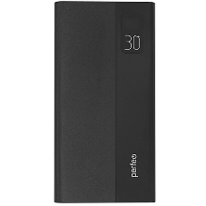 Портативный аккумулятор Perfeo Powerbank MOUNTAINS 30000 mAh/LED дисплей/PD + QC 3.0/Type-C/4 USB/Выход: 3A, max 22.5W White (PF_D0162)