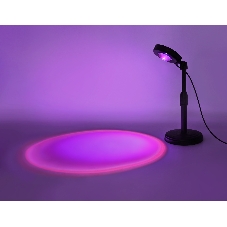 Атмосферная светодиодная настольная лампа Ambrella light DE8385 BK черный LED RGB 3W (ПДУ RGB)