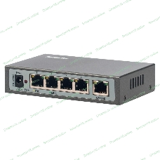 Коммутатор сетевой FE-104POE-S 5 портов 10/100 Мбит/с (IEEE802.3u 100BaseTX) из них 4 c поддержкой PoE (IEEE802.3at) до 15,4Вт на порт (HI POE), Сумма