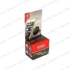 Автомобильный держатель Ginzzu GH-381M в вентиляционную решетку, универсальный, магнитный, черный