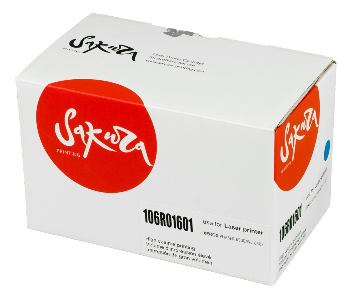 Картридж лазерный Sakura 106R01601 для Xerox Phaser 6500/Workcenter 6505, синий, 2500 к.